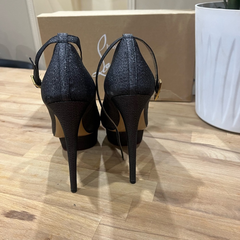 Charlotte Olympia Black Platform Heels - Picture 4 of 10